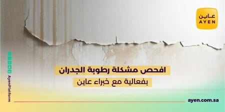 افحص مشكلة رطوبة الجدران بفعالية مع خبراء عاين