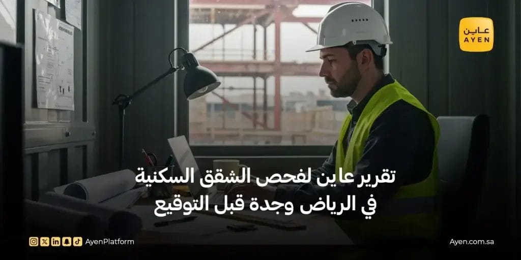 تقرير عاين لفحص شقق سكنية في الرياض وجدة