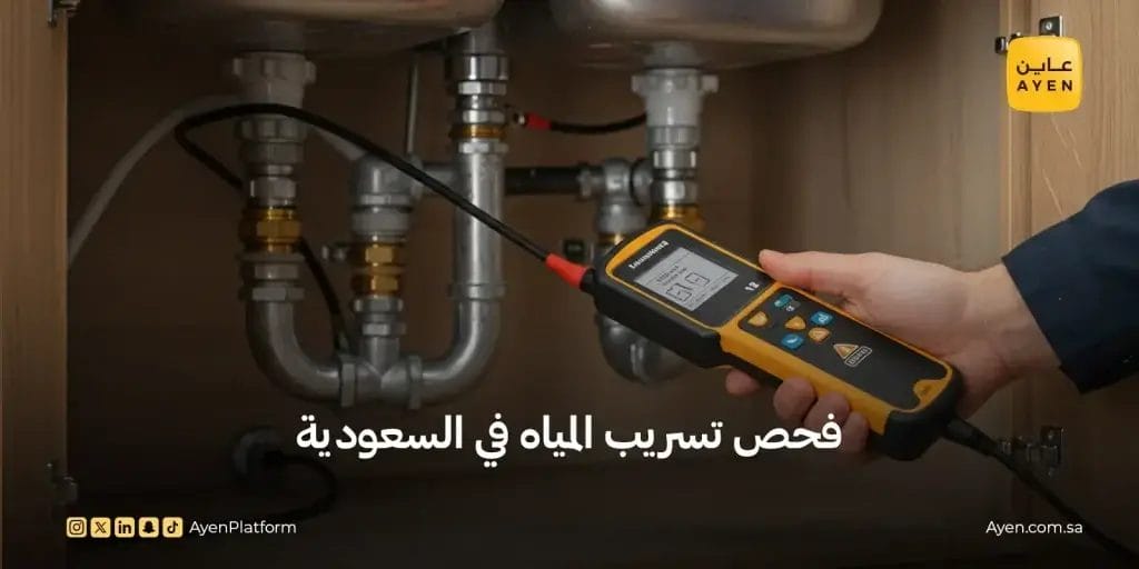 فحص تسريب المياه في السعودية