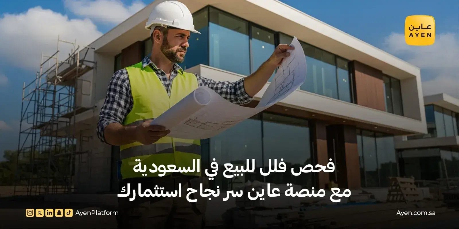 فحص فلل للبيع في السعودية مع منصة عاين سر نجاح استثمارك