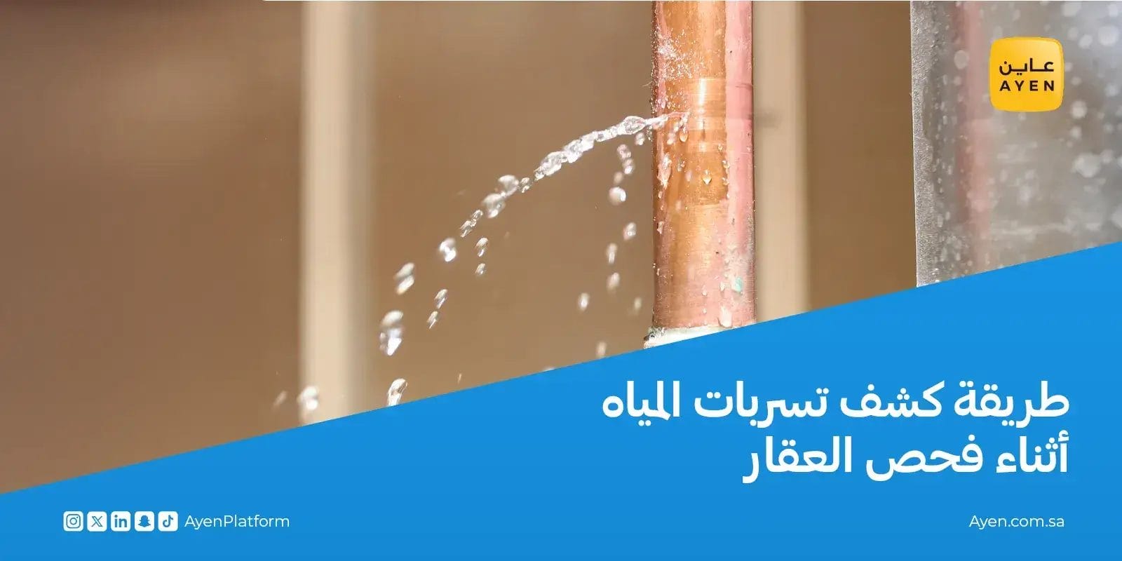 كشف تسربات المياه