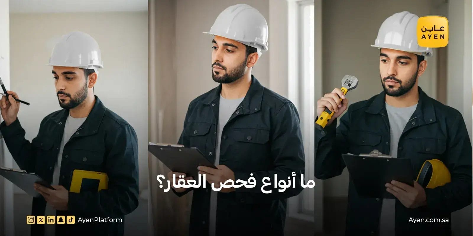 ما أنواع فحص العقار؟